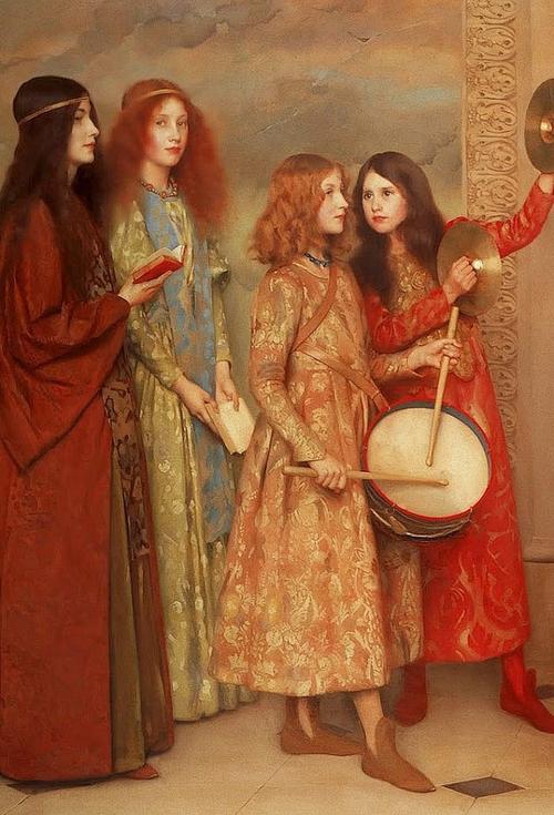 企业策划中的艺术灵感 Thomas Cooper Gotch 大型绘画的启示